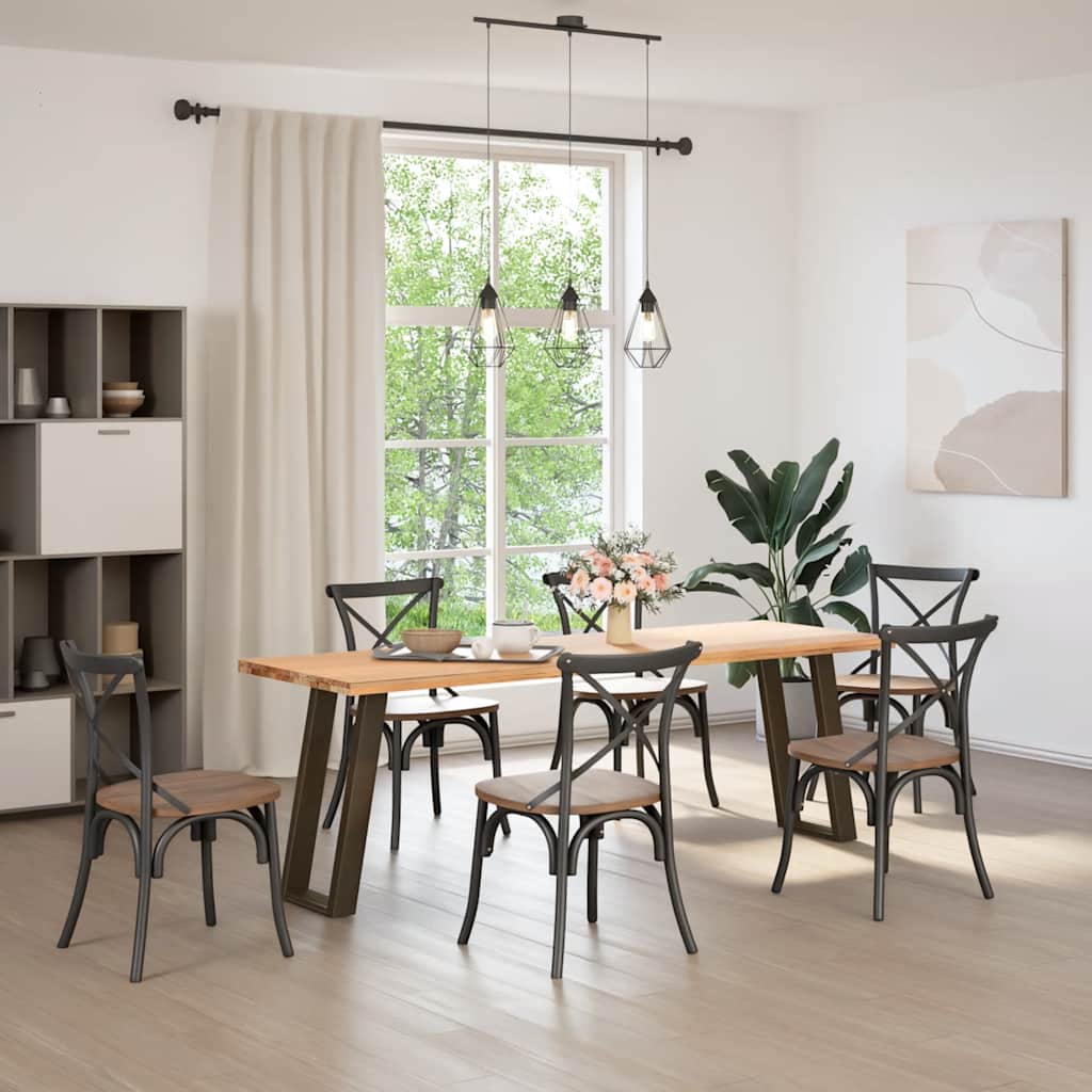 vidaXL Patas para consola en forma de U (2 unidades, acero natural, 38 x 72-73 cm) - Image 3