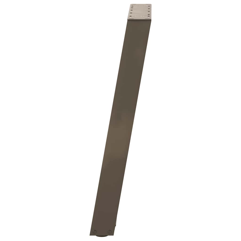 vidaXL Patas para consola en forma de U (2 unidades, acero natural, 38 x 72-73 cm) - Image 6