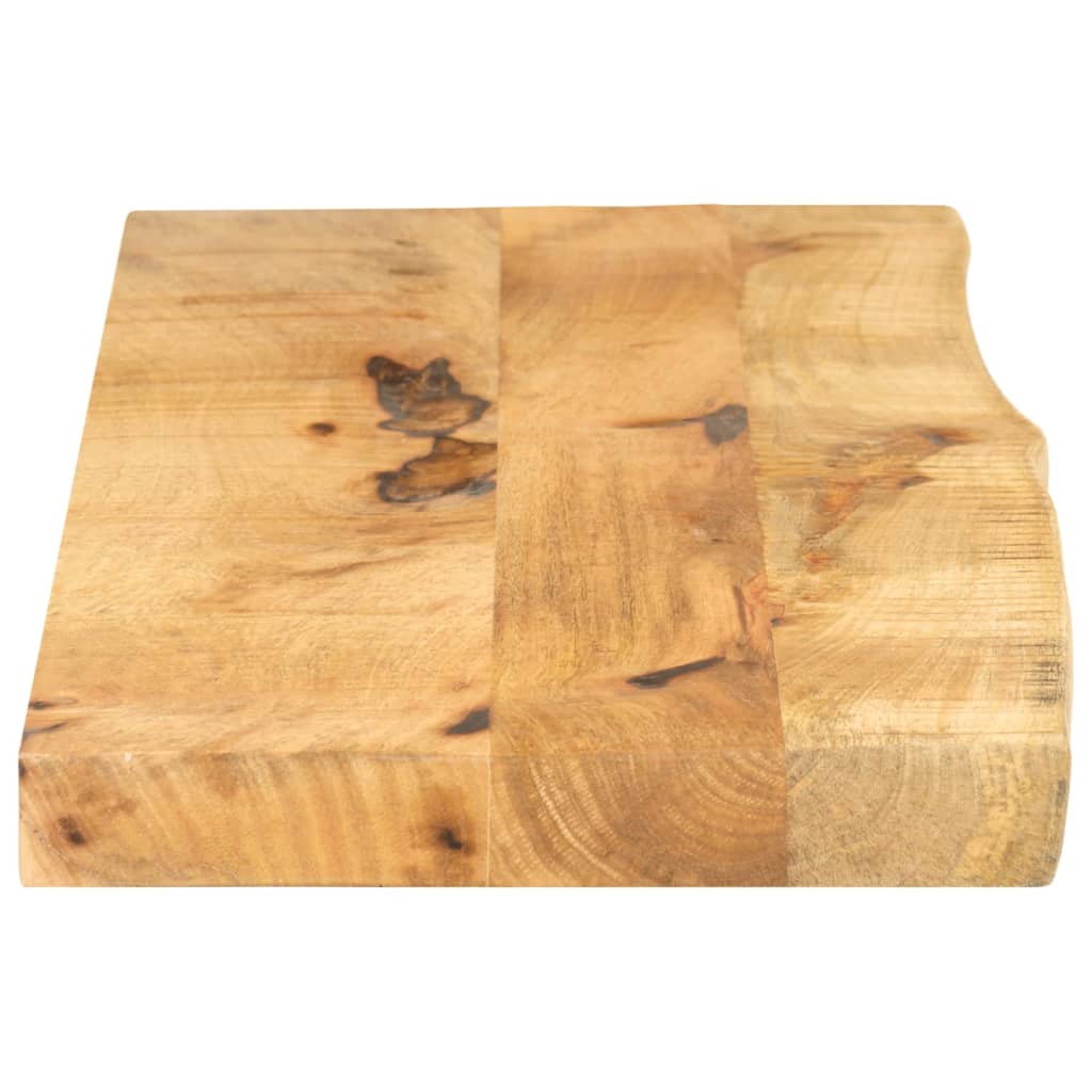 vidaXL Tablero de mesa borde natural madera maciza mango 120x30x3,8 cm - Image 4