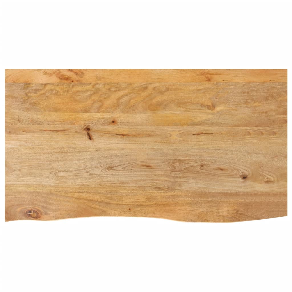 vidaXL Tablero de mesa borde natural madera maciza mango 100x60x2,5 cm