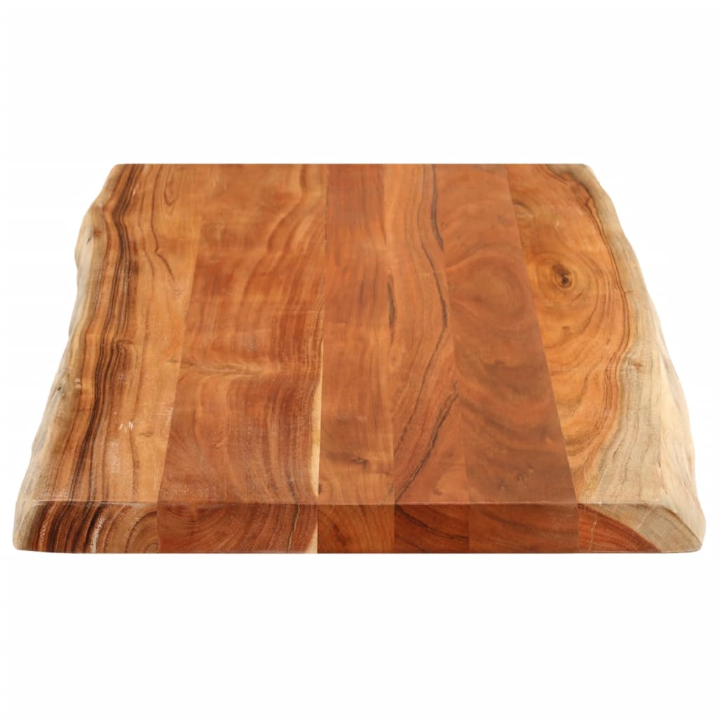 vidaXL Tablero de mesa rectangular borde natural acacia 110x60x2,5 cm - Image 4