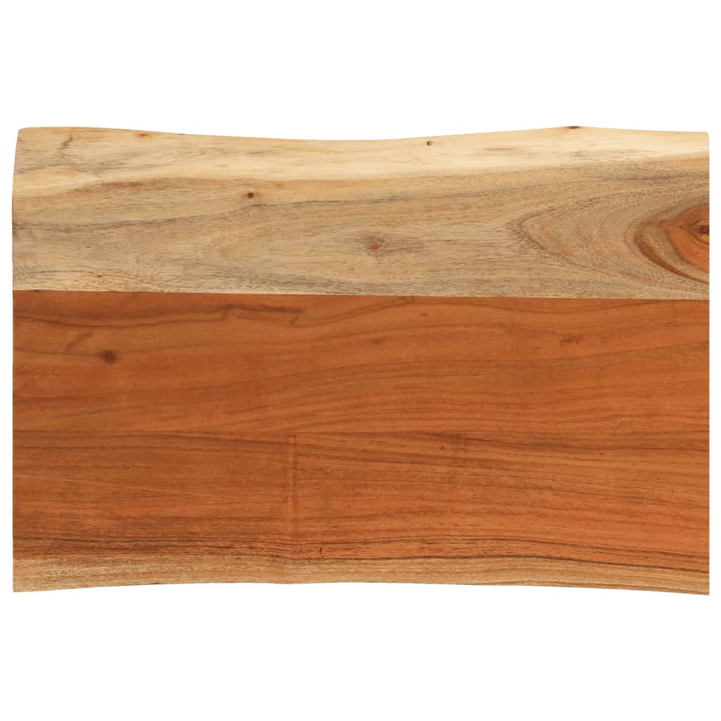 vidaXL Tablero de mesa rectangular borde natural acacia 70x40x3,8 cm