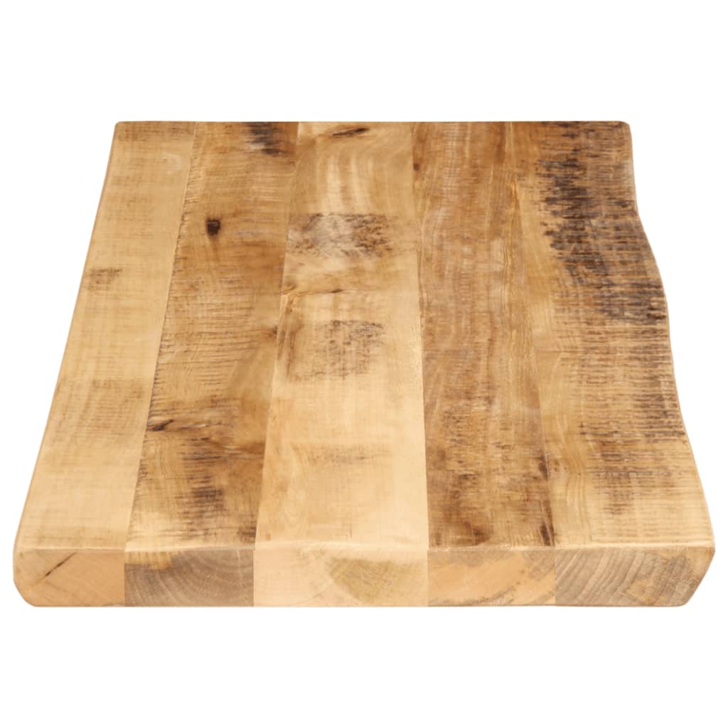 vidaXL Tablero de mesa borde natural madera maciza mango 90x40x3,8 cm - Image 4
