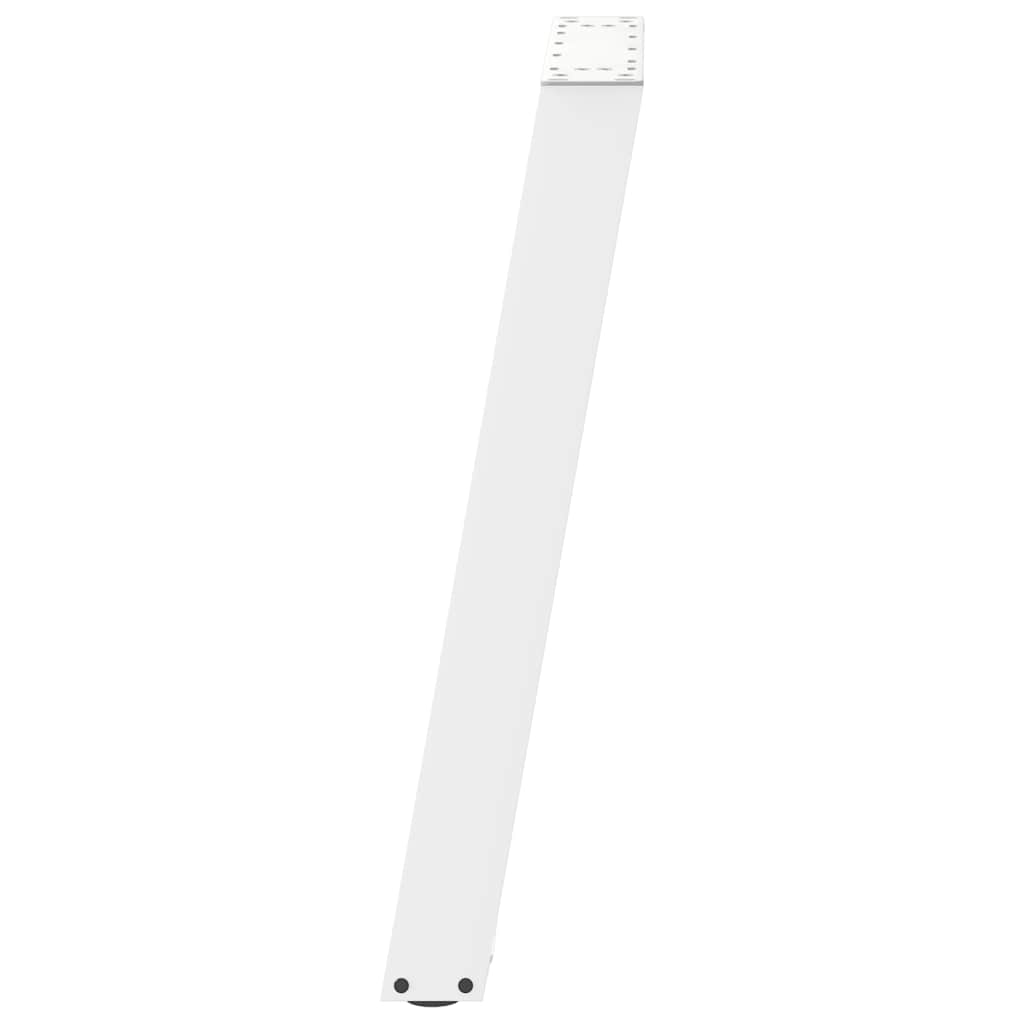 vidaXL Patas para consola en forma de U (2 unidades), color blanco, 38 x (72-73) cm, acero - Image 6