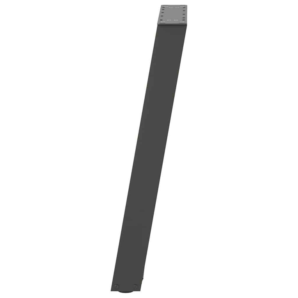 vidaXL Patas para consola en forma de U (2 unidades), antracita, 38 x (72-73) cm, acero - Image 6