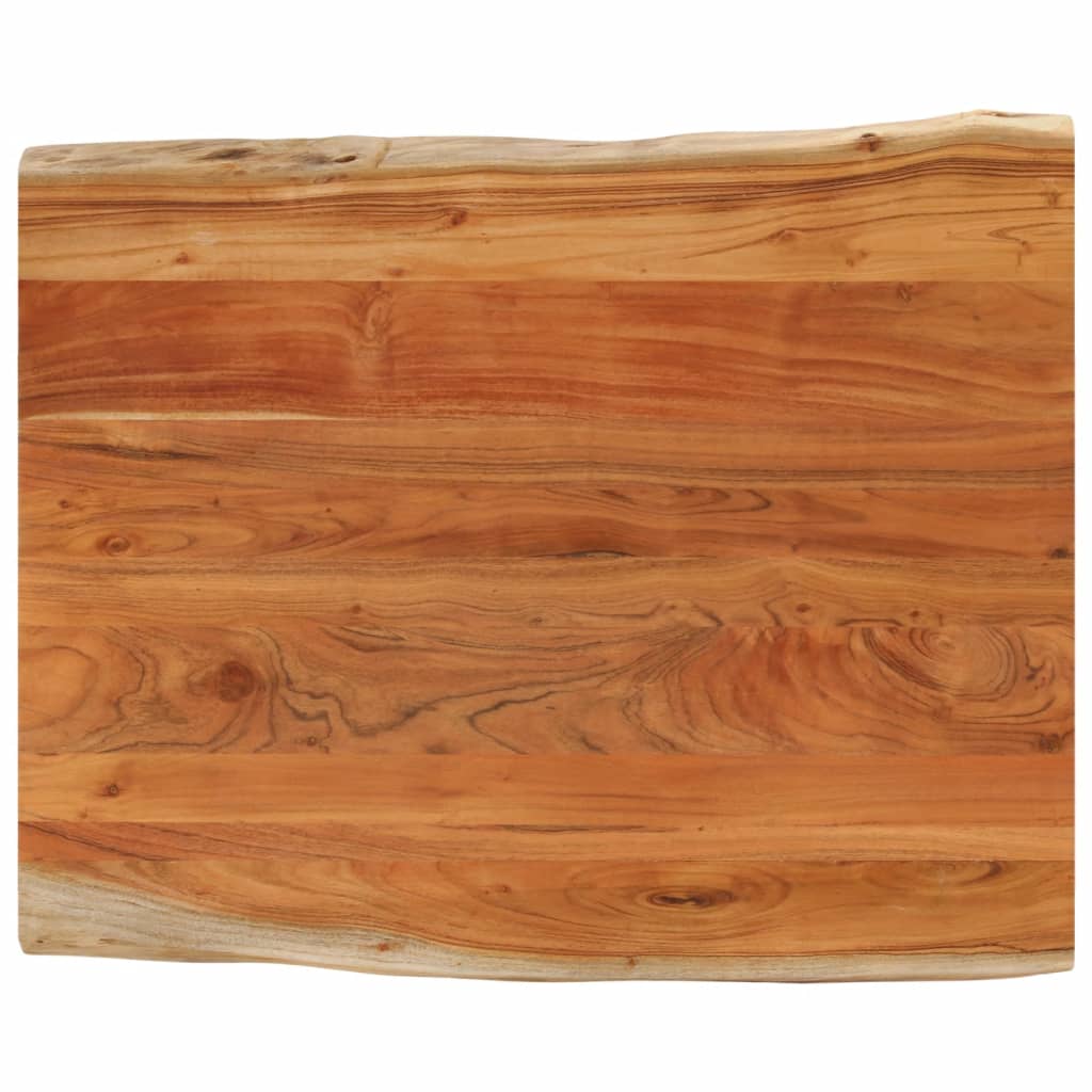 vidaXL Tablero de mesa rectangular borde natural acacia 100x80x3,8 cm