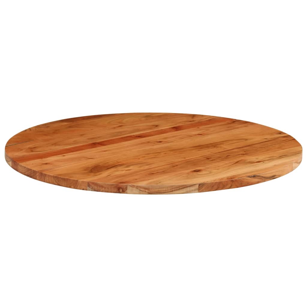 vidaXL Tablero de mesa redondo madera maciza de acacia Ø80x3,8 cm - Image 3