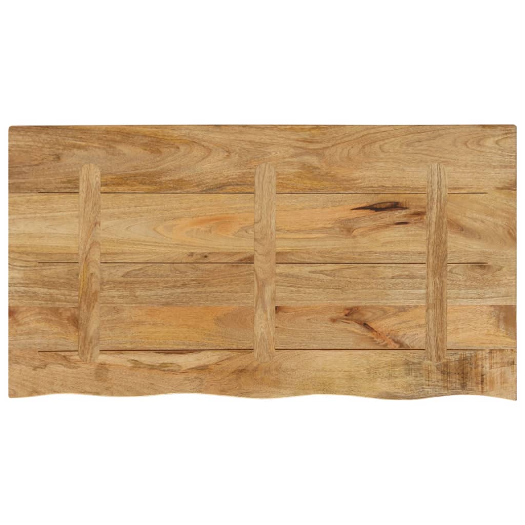 vidaXL Tablero de mesa borde natural madera maciza mango 120x60x3,8 cm - Image 5