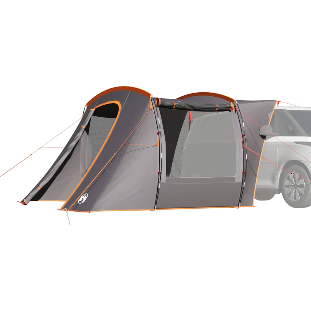 vidaXL Tienda de campaña para coche impermeable gris y naranja