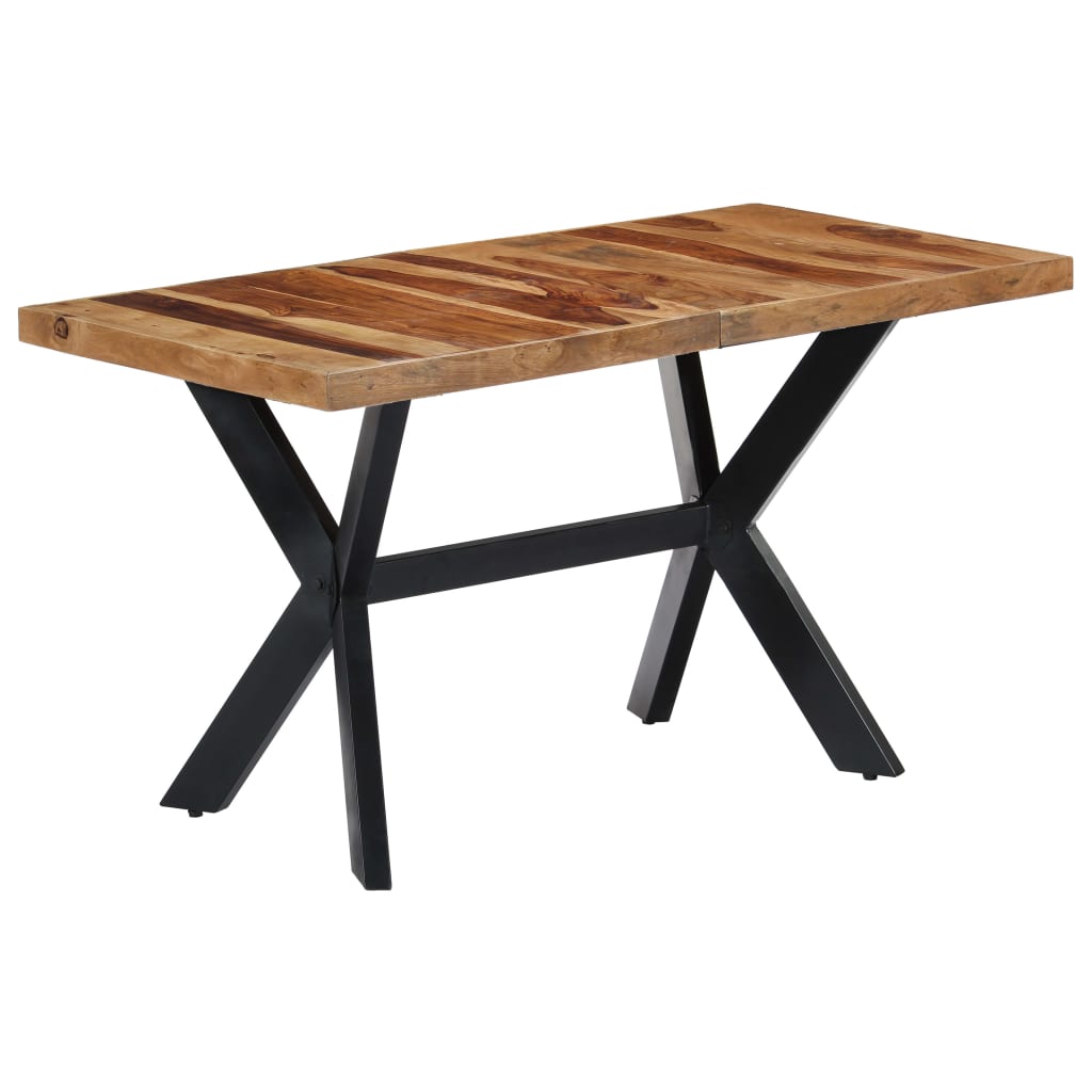 vidaXL Mesa de comedor madera maciza de acacia 140x70x75 cm