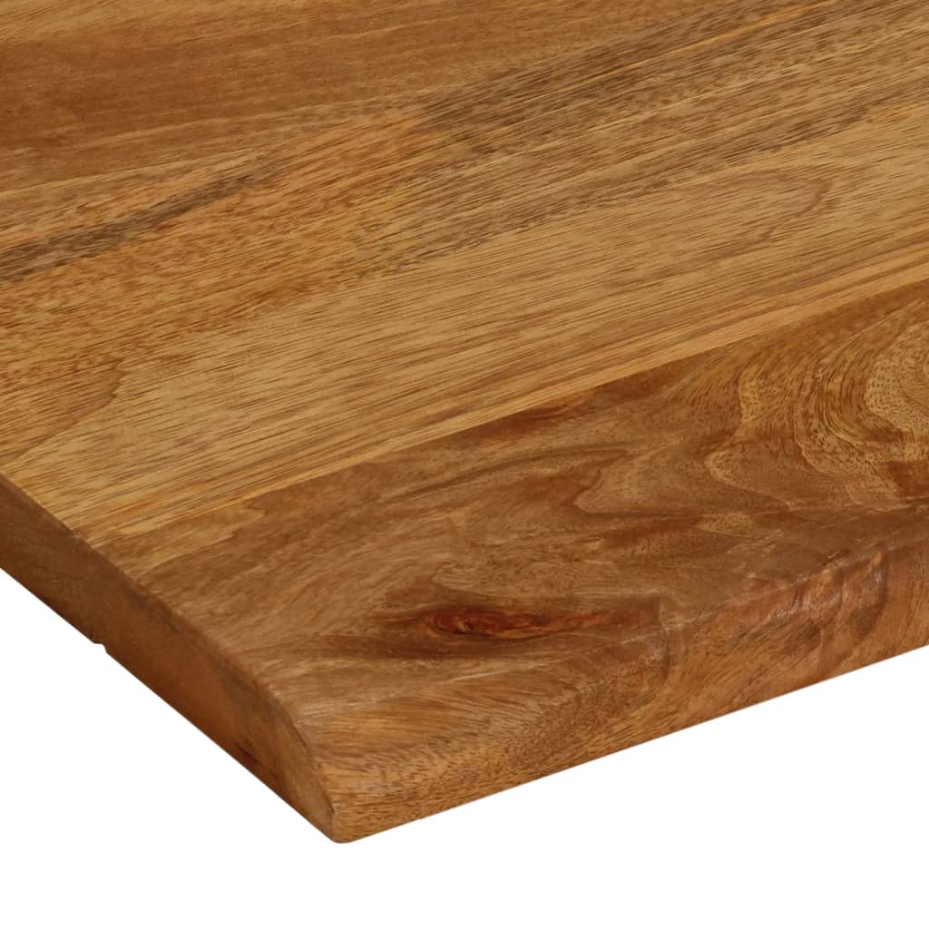 vidaXL Tablero de mesa borde natural madera maciza mango 110x80x3,8 cm - Image 6
