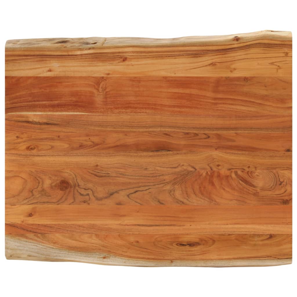 vidaXL Tablero de mesa rectangular borde natural acacia 110x80x3,8 cm
