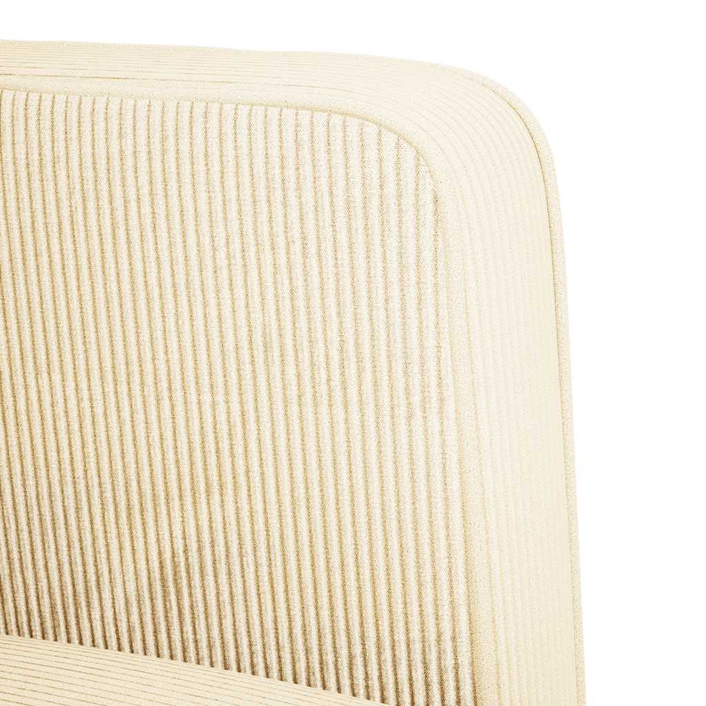 vidaXL Zweisitzer-Sofa Creme 109 cm Cordstoff - Image 6