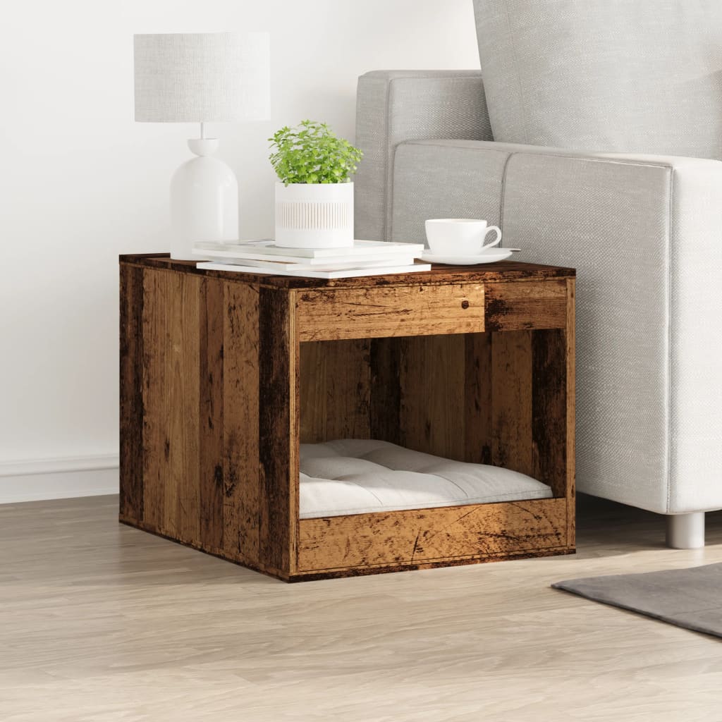 vidaXL Katzenklo Altholz-Optik 47x59x42 cm Holzwerkstoff - Image 3