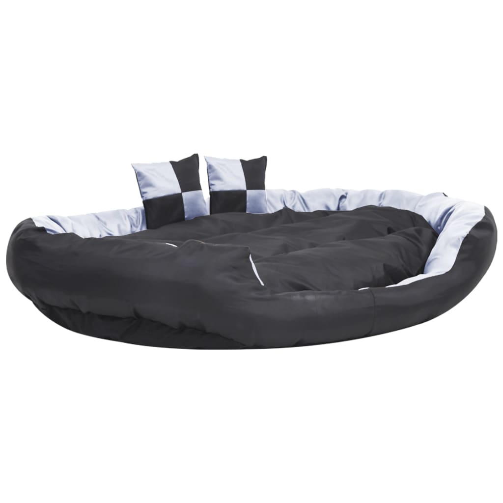 vidaXL Hundekissen Wendbar und Waschbar Grau und Schwarz 150x120x25 cm - Image 6