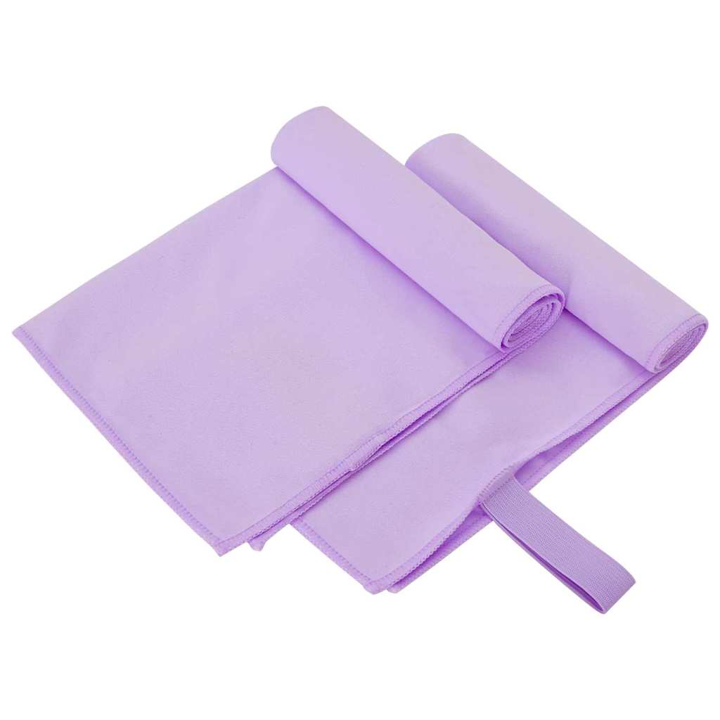 vidaXL Sporthandtücher 2 pcs Lila 50 x 30 cm Polyester und Polyamid