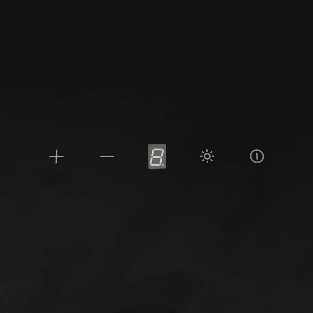 vidaXL Dunstabzugshaube 60 cm Stahl und Hartglas Schwarz - Image 6