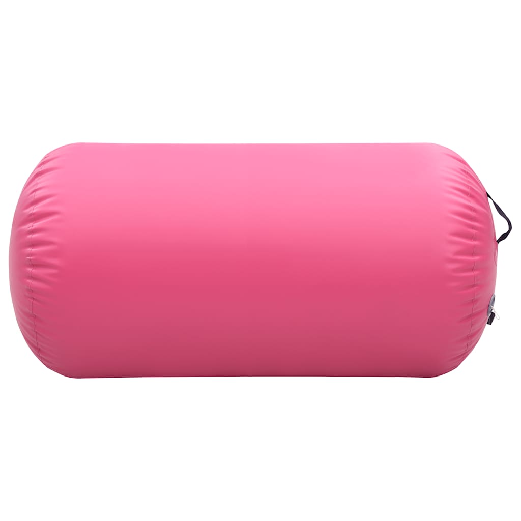 vidaXL Aufblasbare Gymnastik-Rolle mit Pumpe 120x75 cm PVC Rosa - Image 3