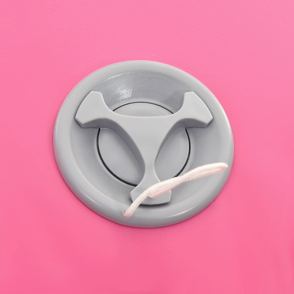 vidaXL Aufblasbare Gymnastik-Rolle mit Pumpe 100x60 cm PVC Rosa - Image 6