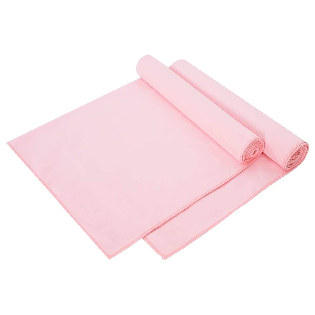 vidaXL Sporthandtücher 2 pcs Rosa 140 x 70 cm Polyester und Polyamid