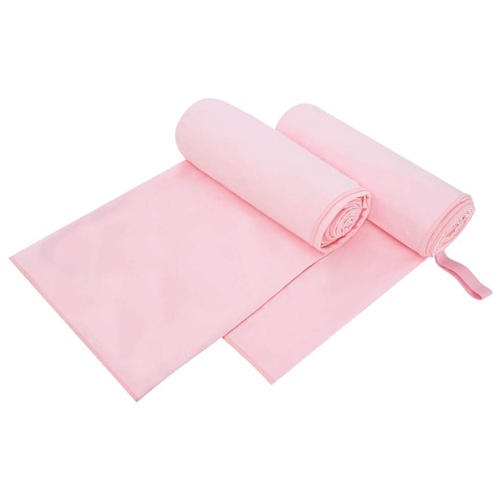 vidaXL Sporthandtücher 2 pcs Rosa 200 x 100 cm Polyester und Polyamid