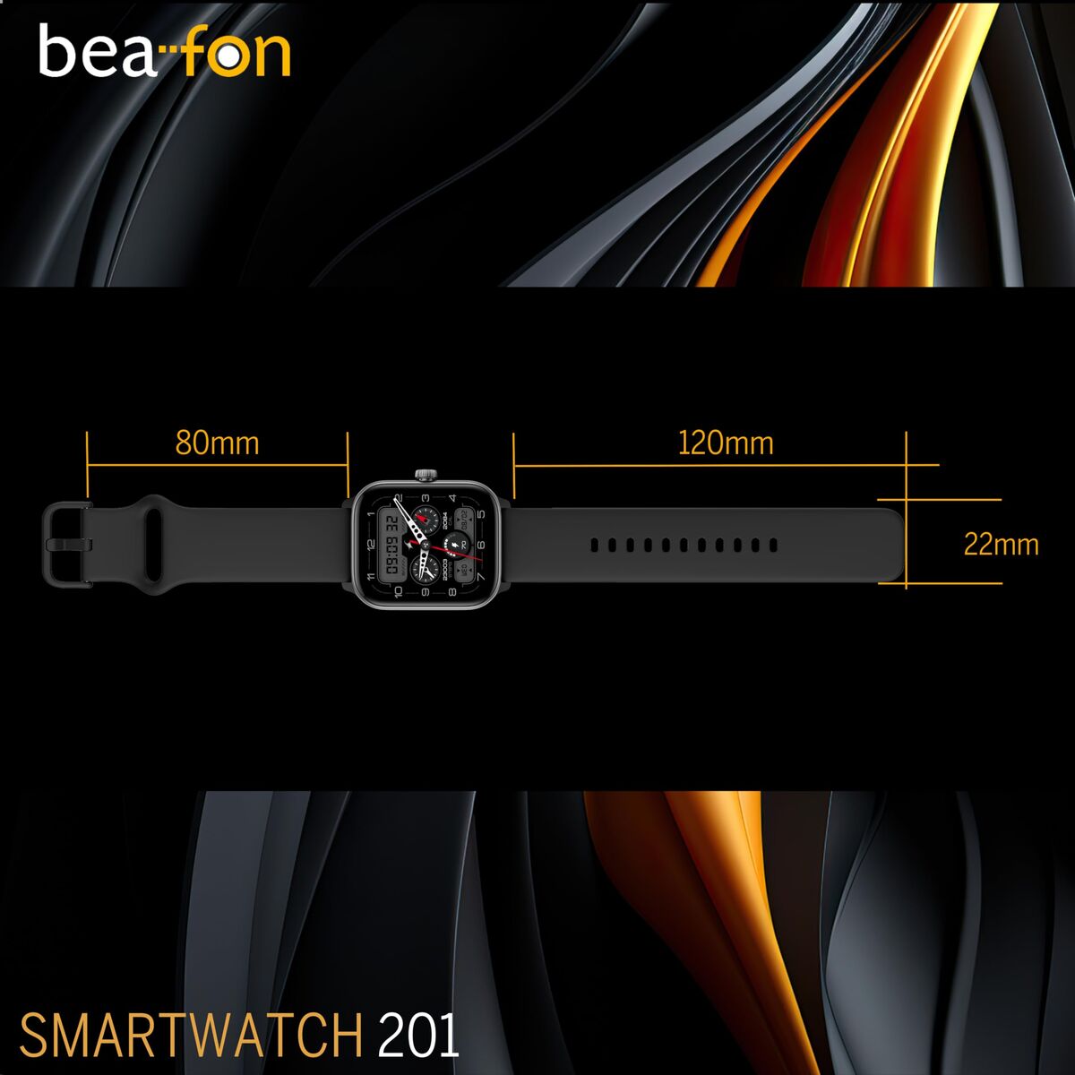 Smartwatch beafon WATCH 201 1,85" Nero Argentato - Image 3