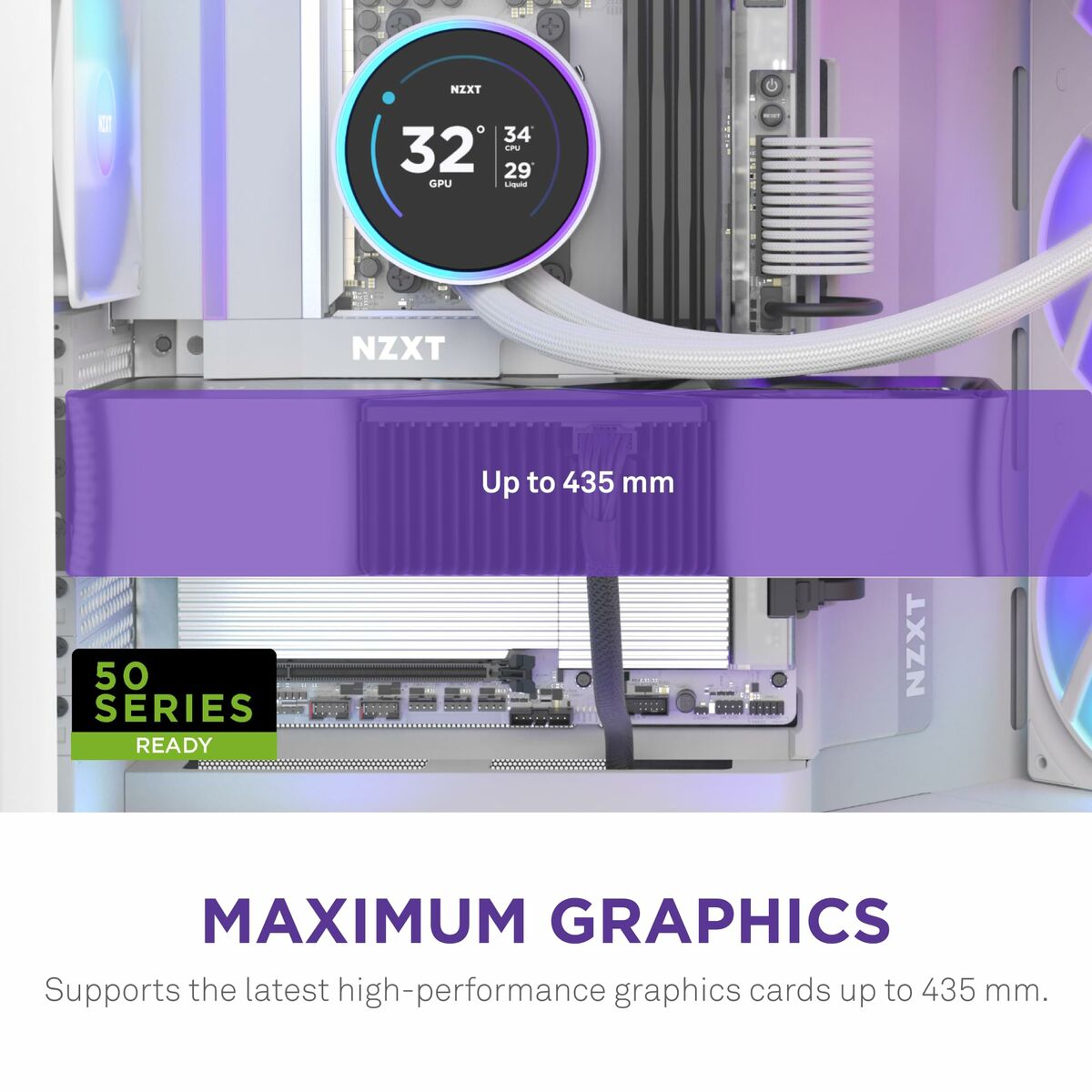Case computer desktop ATX NZXT CM-H92FW-R1 Bianco - Image 6