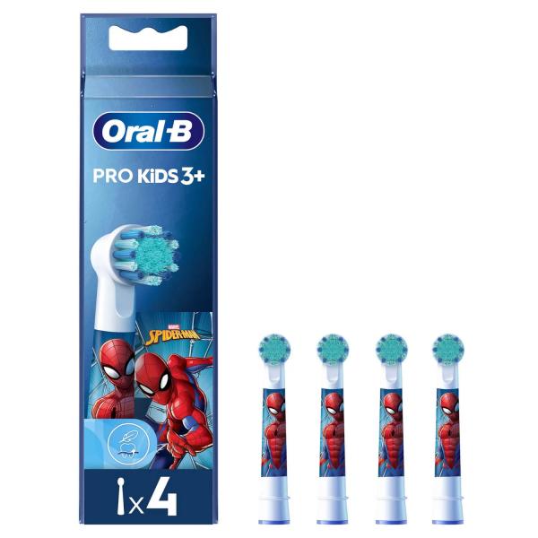 Ricambio per Spazzolino da Denti Elettrico Oral-B EB10 4 FFS SPIDERMAN (4 Unità)