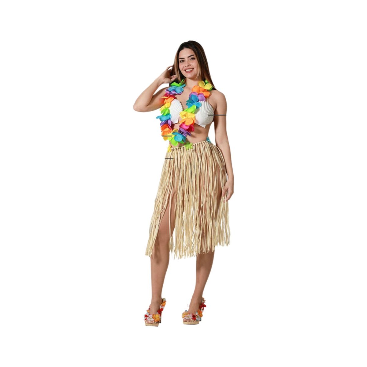 Costume per Adulti Hawaiana Hawaiano (3 Pezzi)
