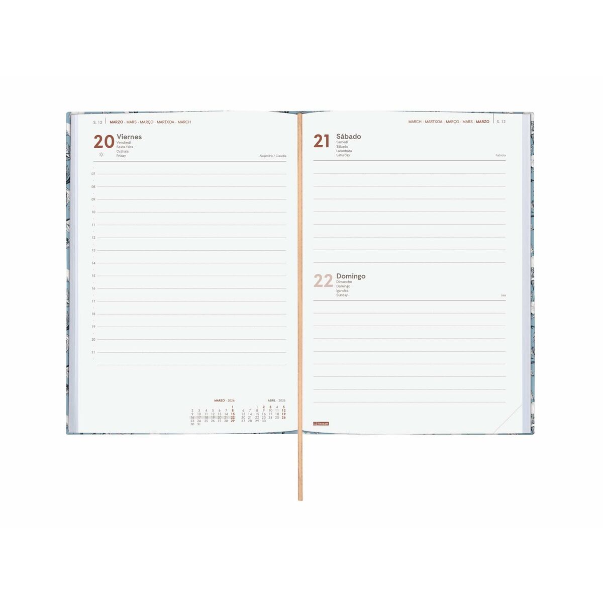 Agenda Finocam A5 14 x 20,4 cm - Image 4