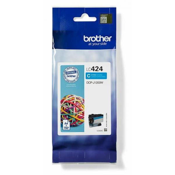Cartuccia ad Inchiostro Originale Brother LC424 Colore:Ciano