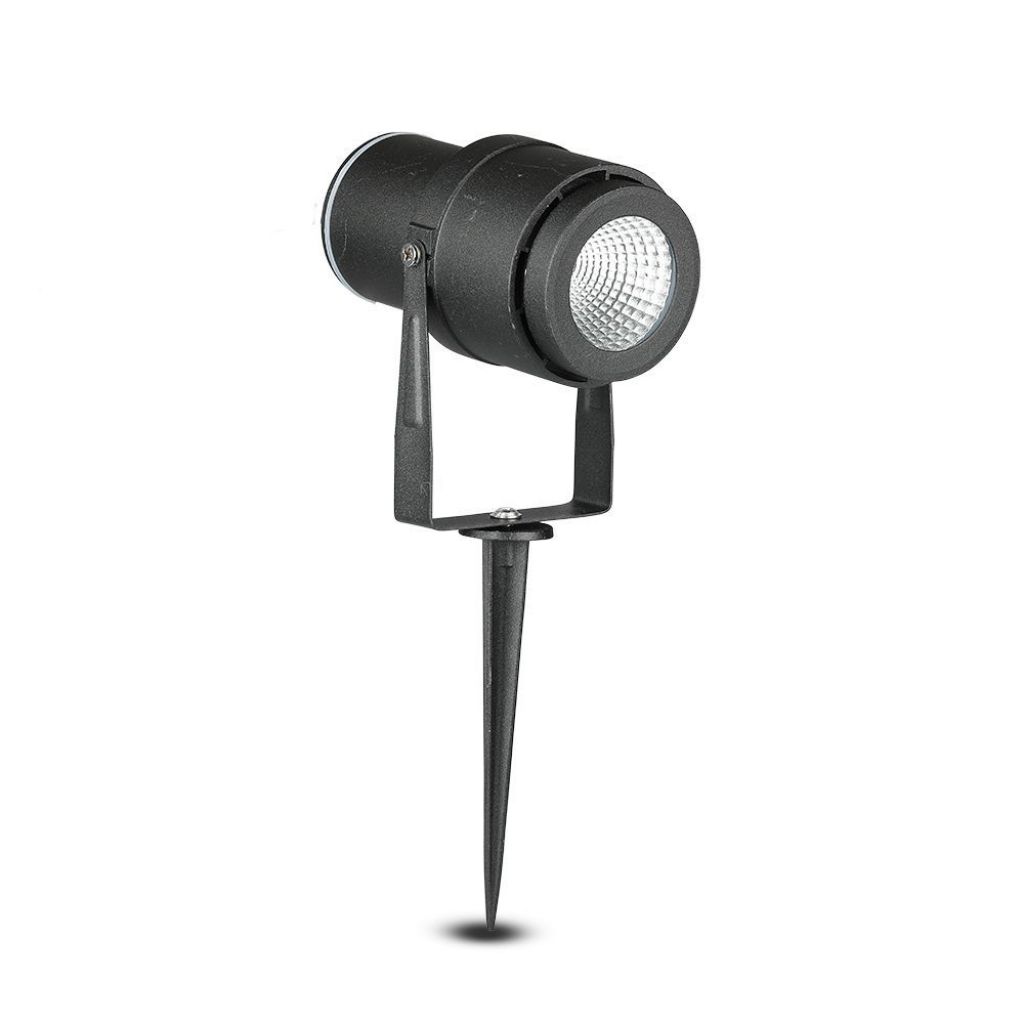 12w Led Garden Spike Lamp Black Body 4000k