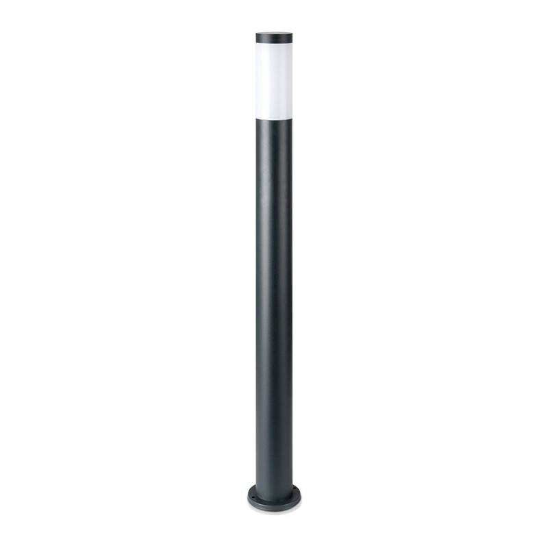 27 Bollard Lamp 80cm With Sensor Stainless Steel Body Grey Ip44
