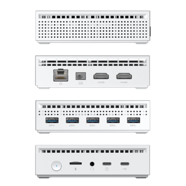 Yashi Mini Pc White Nucky Celeron Quad Core N100 8gb 256gb Ssd Win 11 Pro