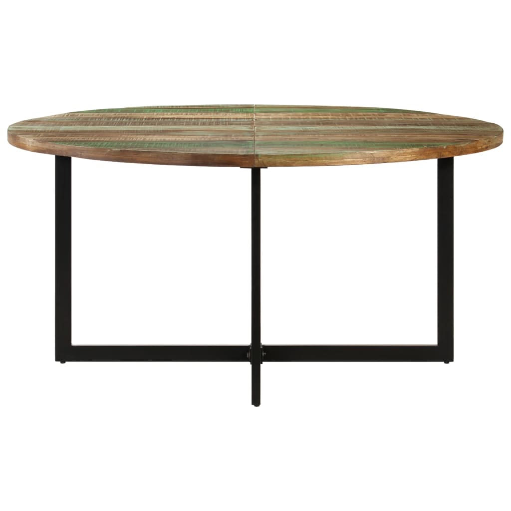 Tavolo Da Pranzo 150x75 Cm In Legno Massello Di Recupero