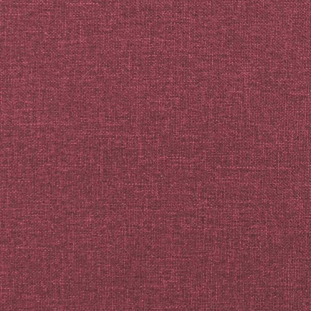 Set Di Divani 2 Pz Con Cuscini Rosso Vino In Tessuto - Image 5