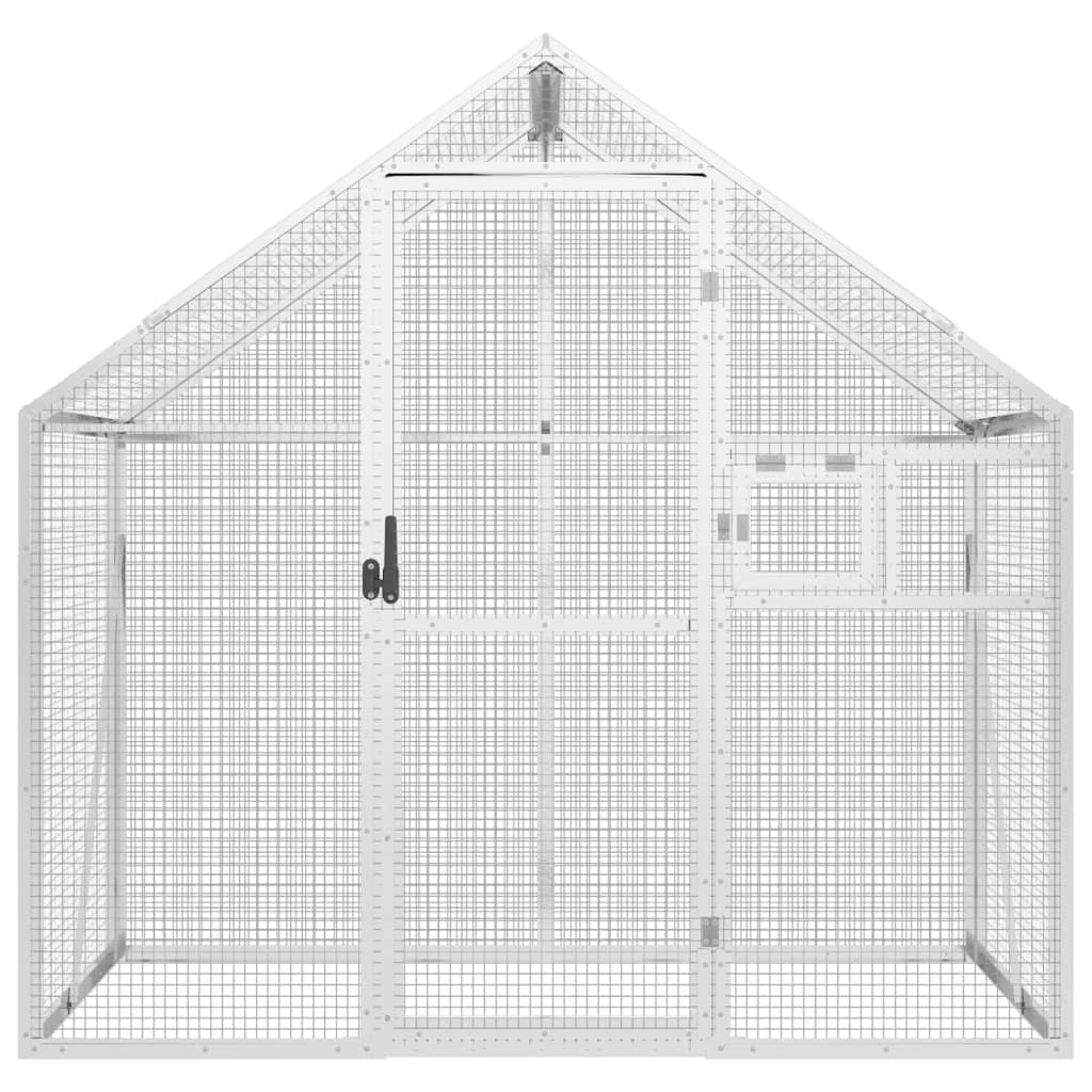 Voliera Argento 179x100x185 Cm In Alluminio - Image 3