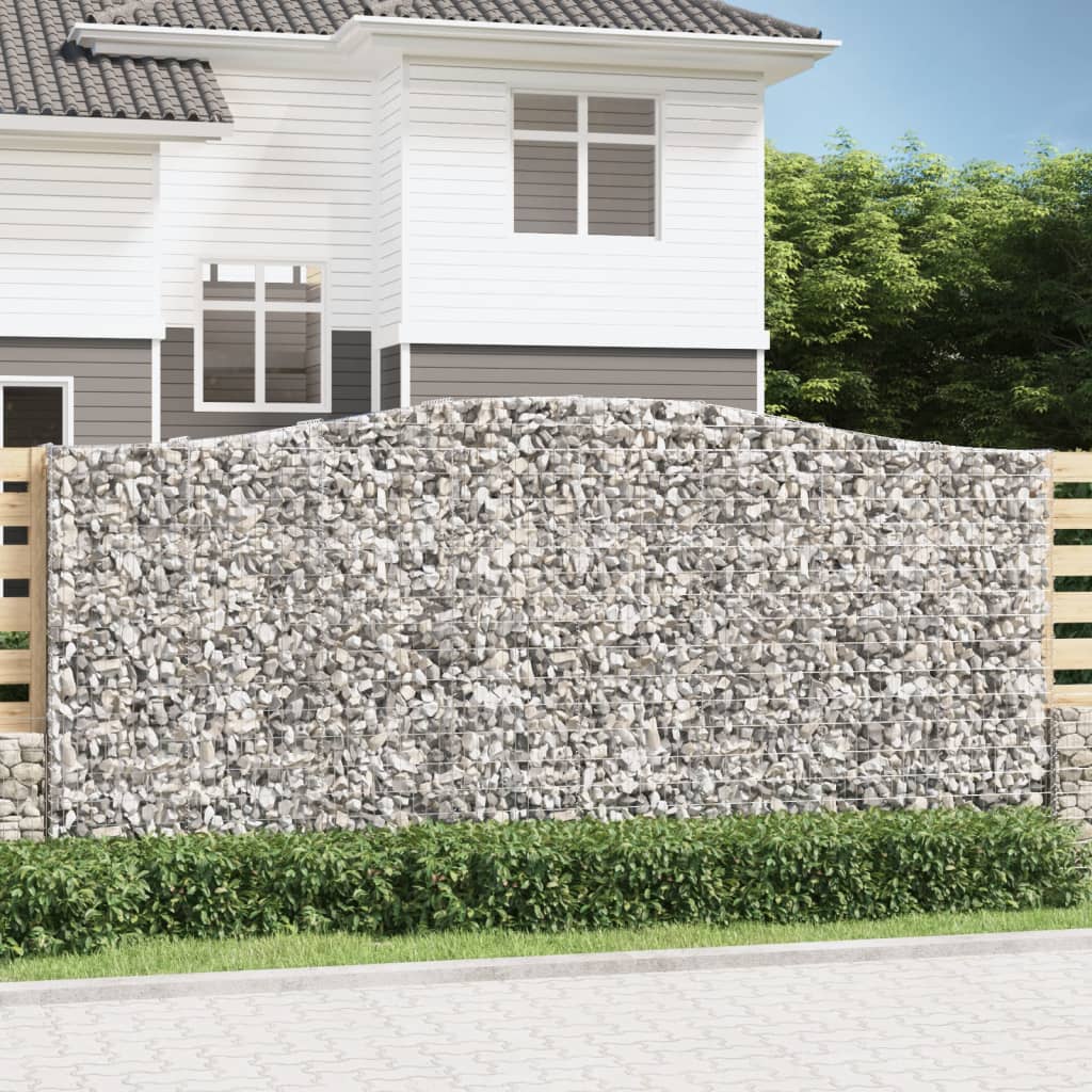 Cesto Gabbione Ad Arco 400x50x180/200 Cm Ferro Zincato