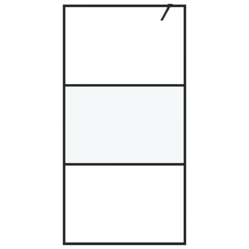 Parete Doccia Walk In 100x195 Cm Vetro Semi Smerigliato Esg - Image 3