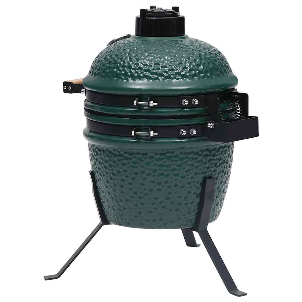 Barbecue Affumicatore 2 In 1 Kamado In Ceramica 56 Cm Verde - Image 5