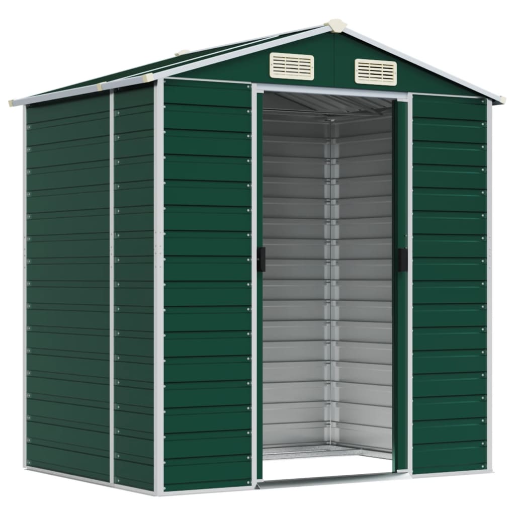 Capanno Da Giardino Verde 191x130x198 Cm In Acciaio Zincato - Image 3