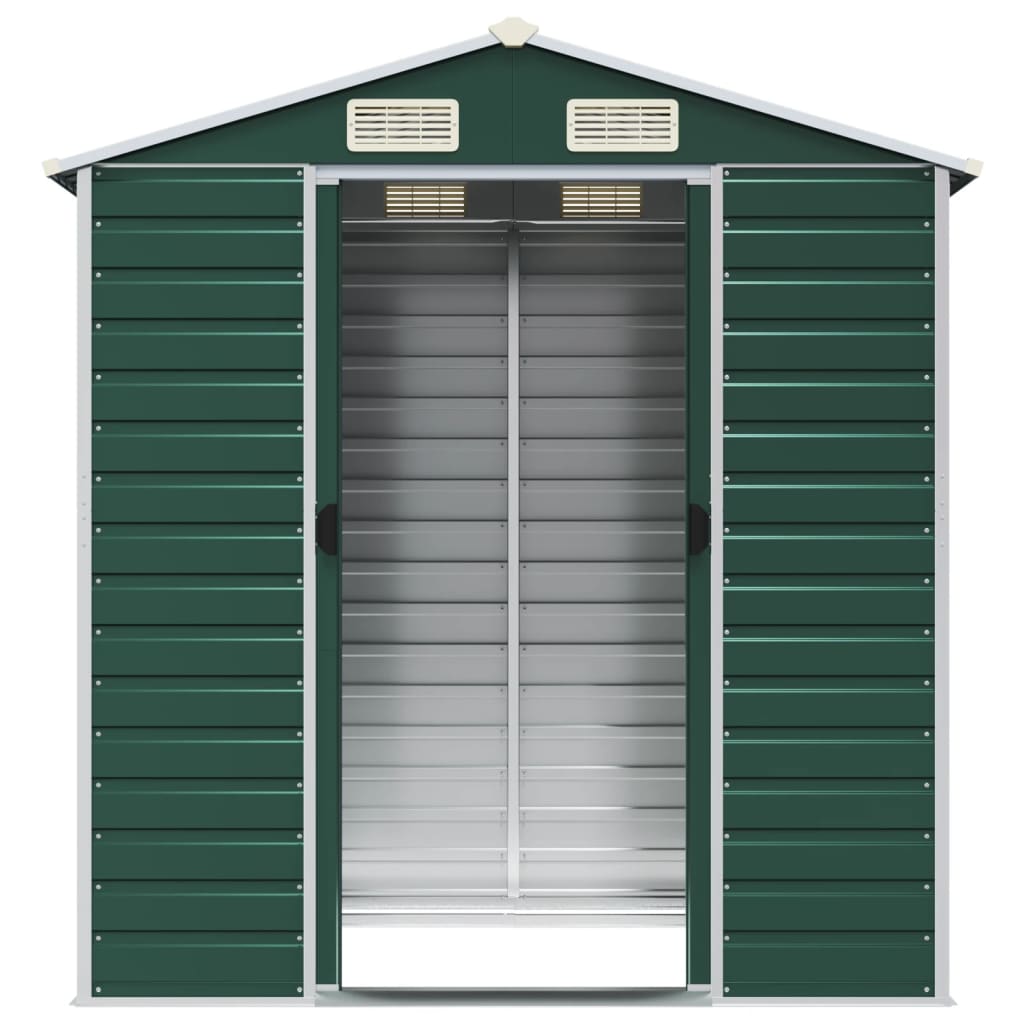 Capanno Da Giardino Verde 191x130x198 Cm In Acciaio Zincato - Image 4