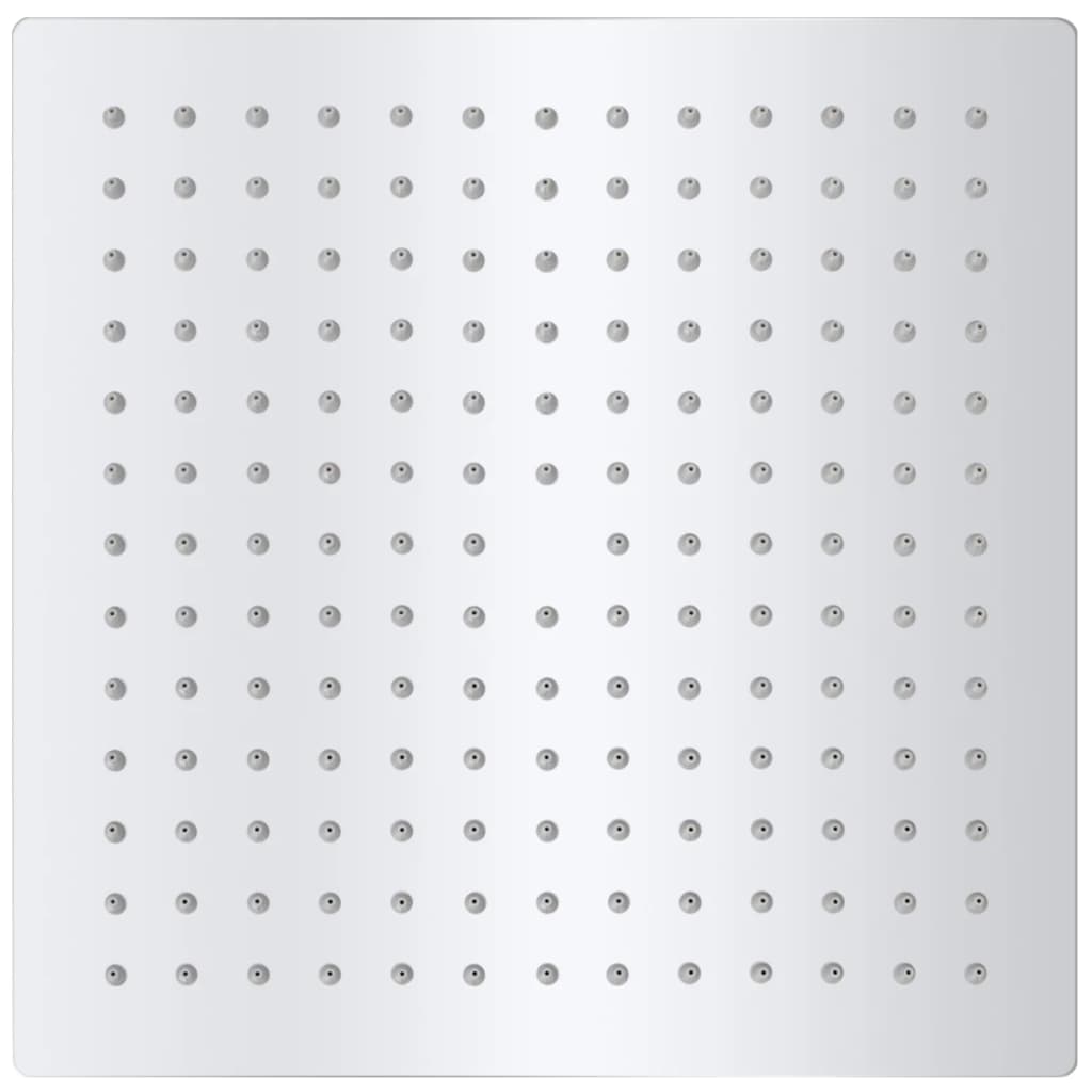 Soffione Per Doccia A Pioggia 2pz Acciaio Inossidabile 25x25 cm