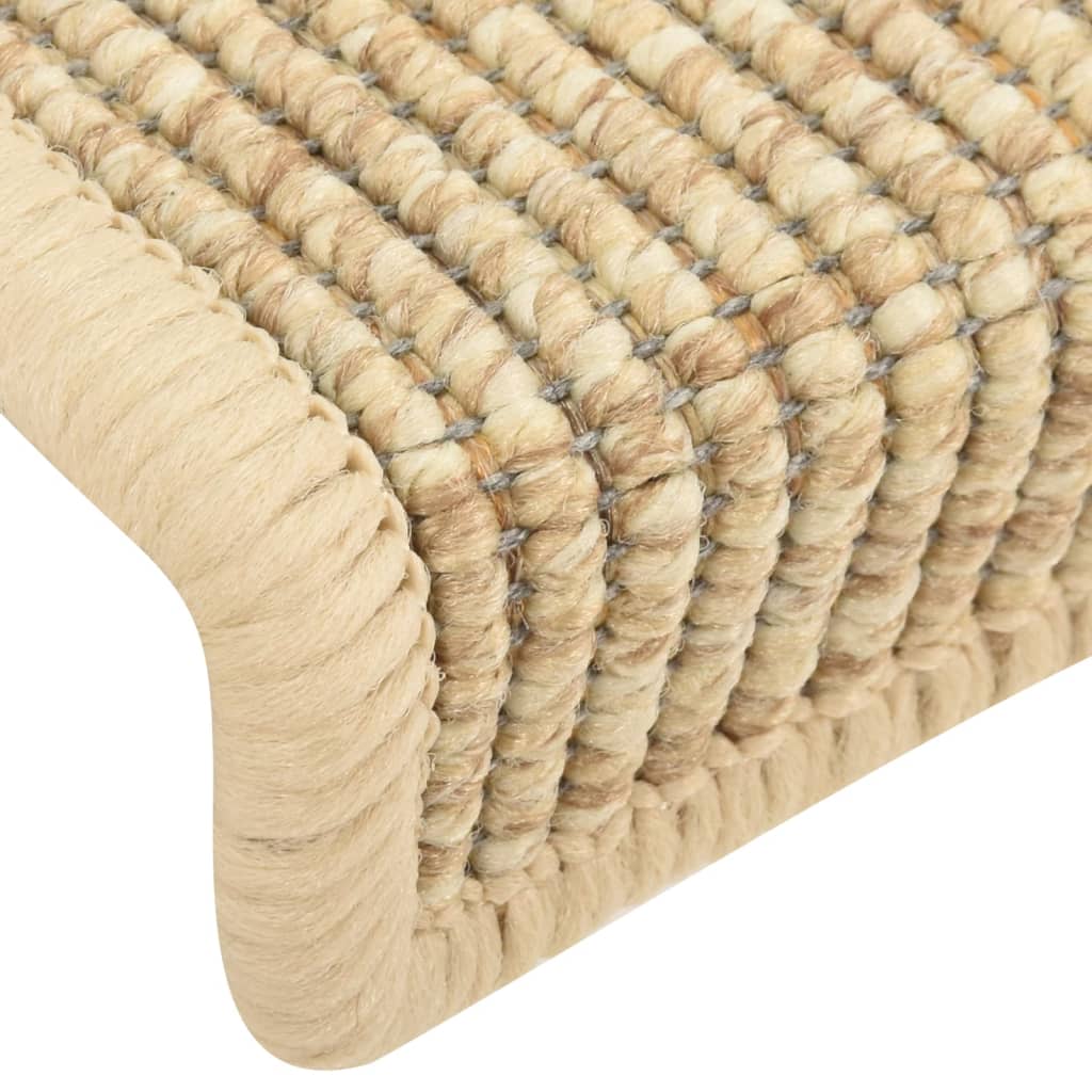 Tappetini Per Scale 15 Pz 65x21x4 Cm Beige Chiaro Semicircolari Grandi - Image 5