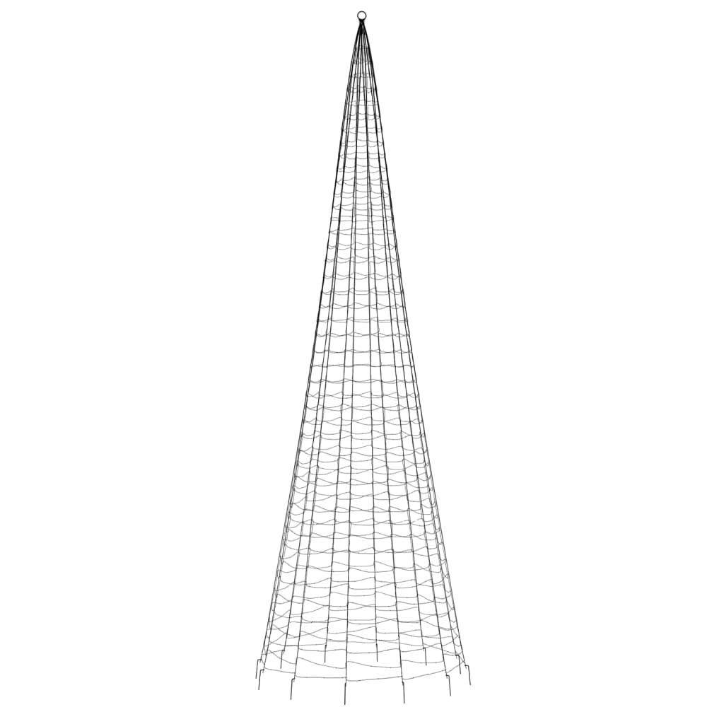 Albero Di Natale A Led Su Asta 1534 Led Bianco Freddo 500 cm - Image 4