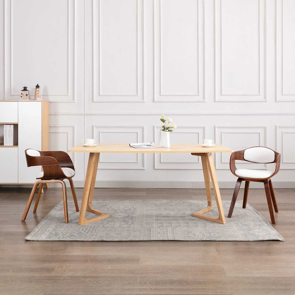 Sedie Da Pranzo 2 Pz In Legno Piegato E Similpelle