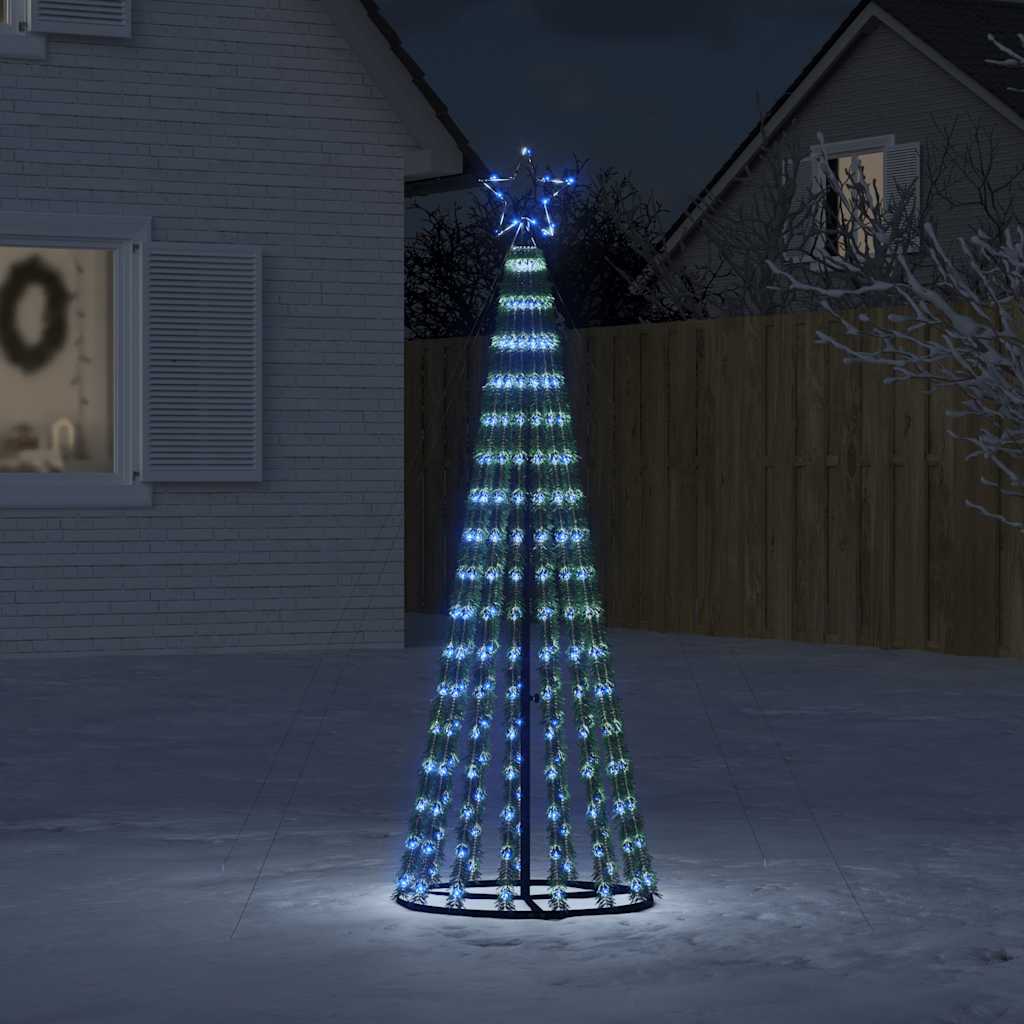 Albero Di Natale A Led 275 Led Blu 180 cm