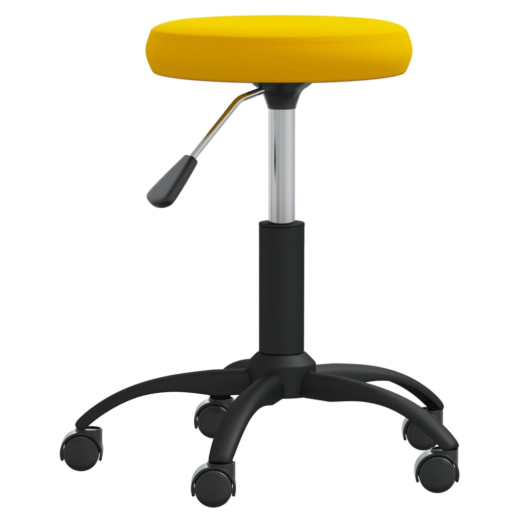 Sedia Da Pranzo Giallo Senape In Velluto