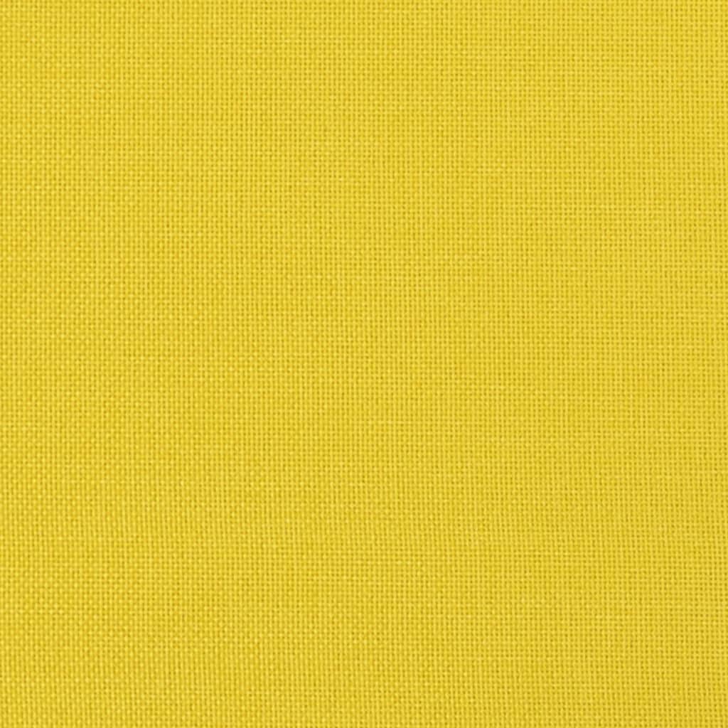 Set Di Divani 3 Pz Con Cuscini Giallo Chiaro In Tessuto - Image 5