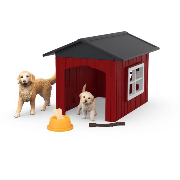 Cuccia Per Cani Con Golden Retriever, Schleich 42722 Farm World, Dai 4 Anni - Image 4